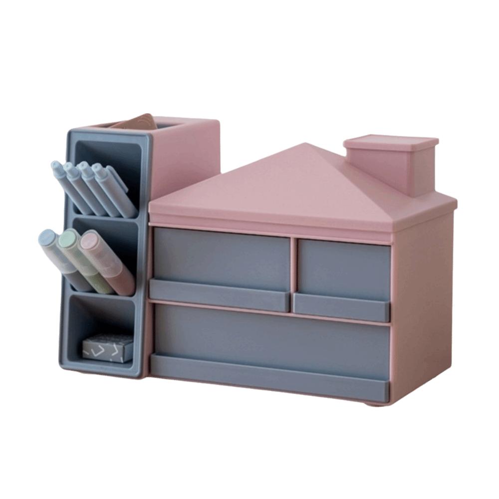 Large Capacity Desk Stationery Storage Box Desk Organizer Sundry Storage Rack  for School Office