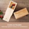 Wood Storage Box Natural Beads Container Card Keeper Jewelry Organizer Case  Home Decoration