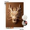 DIY Pearl Diamond Art Painting Kits for Adult and Beginners, Majestic Dragon Sparkling Painting Craft Home Wall Decor Handmade Gift