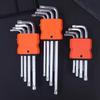 9Pcs Torx Star Wrench Set Allen Keys Hexagon Spanner Dual End L Type Star Screwdriver Hand Repair Tools For Diy Home Repair