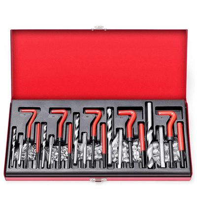 131 STUKS Metrische Schroefdraad Reparatie Gereedschapskit Helicoil Schroefdraad Reparatie Set voor Motor M5 M6 M8 M10 M12 Interne Schroefgaten
