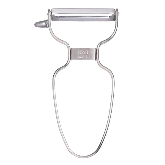 Kai Corporation KAI Easy-to-Hold Handle Stainless Steel Peeler, Potato Eye Remover, Dishwasher Safe, B0BQF3Y8MP
