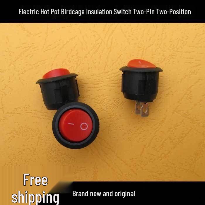 Two-Pin Rocker Switch for Electric Hot Pot and Children's Car
