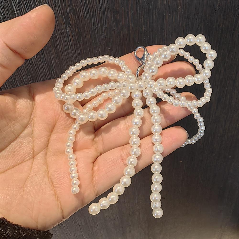 1PCS Crystal Flower Black White Color Fairy Bow Shoe Laces Buckle Ballet Lace Pearl Shoes Charm Buckle Shoelaces Decoration