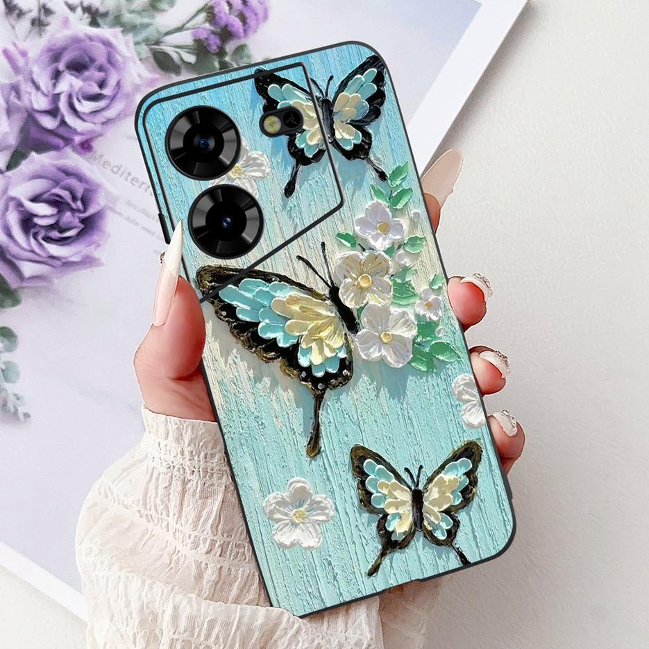 For Tecno Pova 5 Case LH7n Cute Fashion Pattern Cover Soft TPU Phone Cases For Tecno Pova 5 Pro LH8n Pova5 Pro Back Cover Bumper