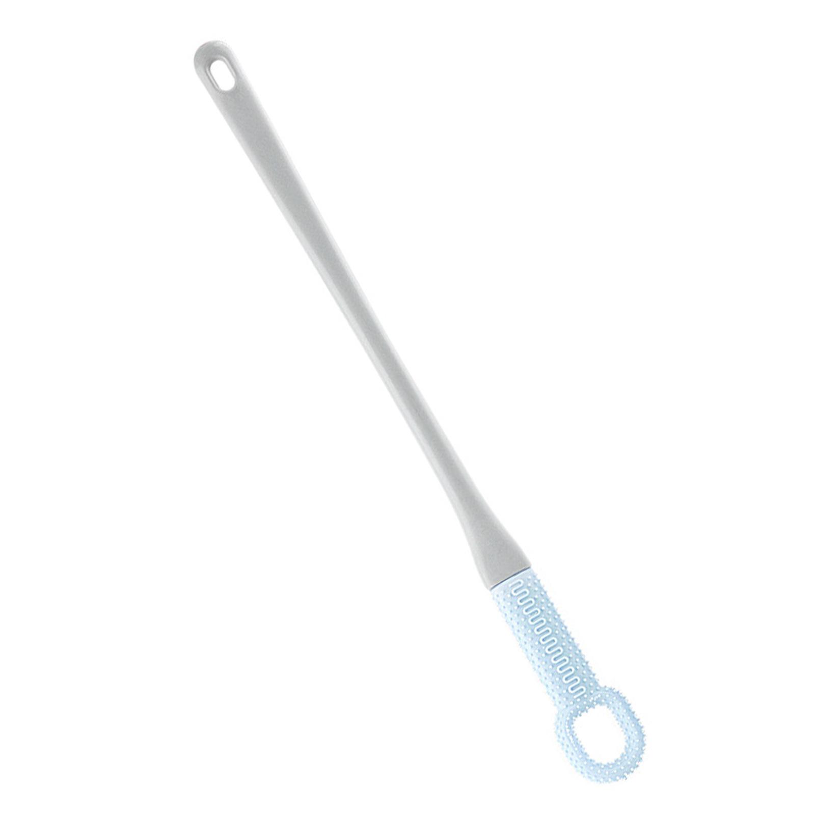 

Щетка для мытья ног с длинной ручкой для удаления трещин на пальцах ног, омертвевшей кожи, с мягкой щетиной, отшелушивающее массажное средство синий