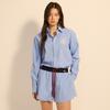 [mardimercredi] COTTON SHORTS CONTRAST WAISTBAND_BLUE