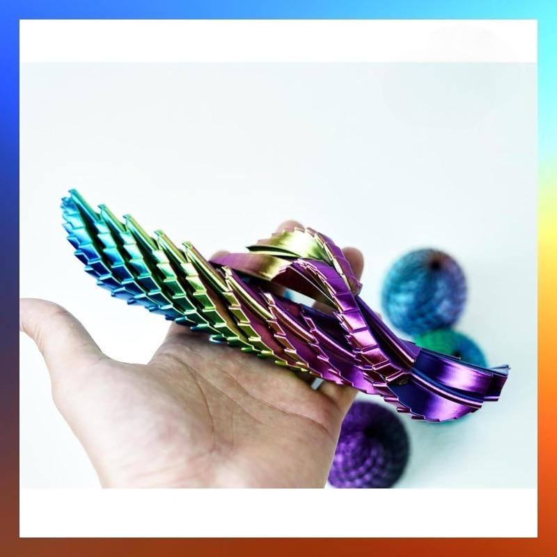 Twisty Fidget Egg, 3D Printed Slippery Egg Fidget, Easter Dragon Eggs, Easter Basket Stuffers Essentials,Stress Relief Desk Fidget Toy for Adults