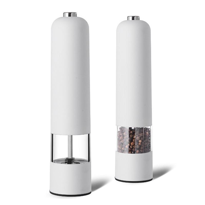 1Pcs Electric Automatic Mill Pepper And Salt Grinder With Led Light Adjustable Coarseness Spice Grinder Kitchen Cooking Tool
