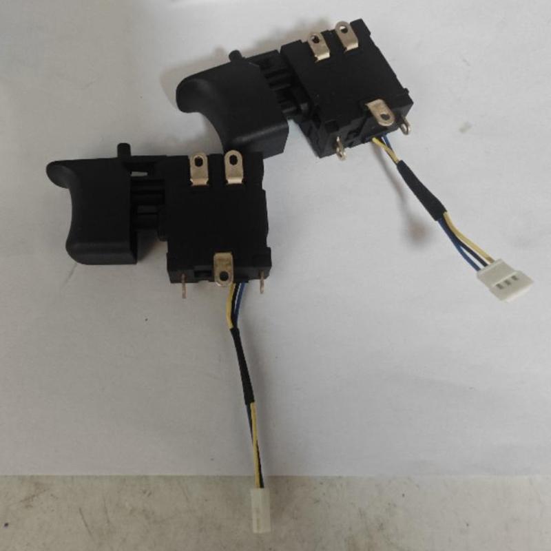 

1Pc Lithium-Ion Electric Drill Dustproof Speed Control Push Button Trigger Switch Three Wire For Power Tools Drill Speed Control чорний