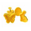 4pcs/set Plastic Cutters Cute Butterfly Rabbit Chick Easter Egg Shape Fondant Cutter Biscuit Cake