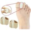 2 Stück Große Zehentrenner, Verstellbarer Silikon-Zehenkorrektor für überlappende Zehen, Hallux Valgus Ballenzehen-Linderung, Unisex Zehentrenner