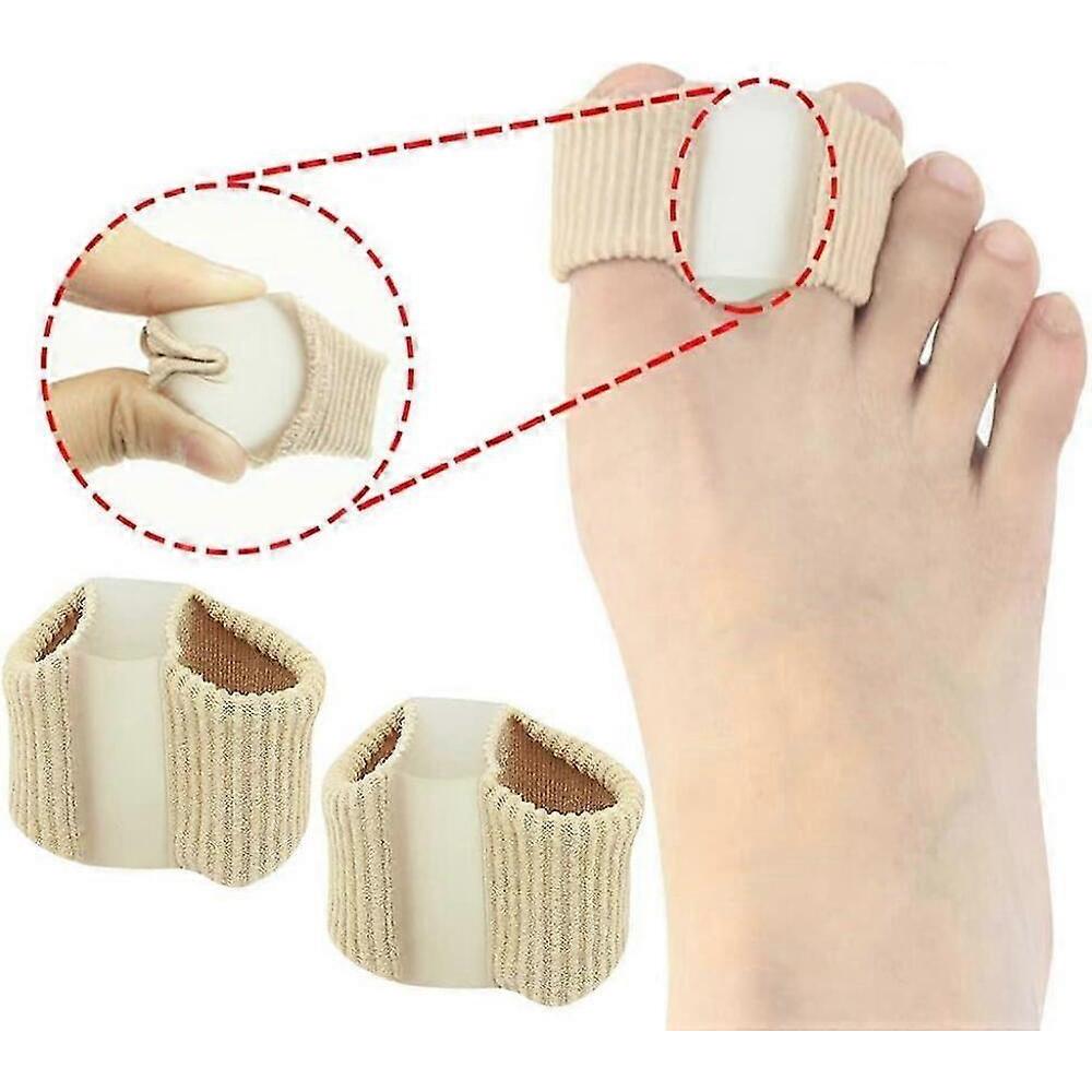 2 Stück Große Zehentrenner, Verstellbarer Silikon-Zehenkorrektor für überlappende Zehen, Hallux Valgus Ballenzehen-Linderung, Unisex Zehentrenner