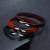 Vingtage Cowhide Wrap Cord Cuff Bracelet For Men Woman Wristband Punk Bangle Couple Jewelry Gift