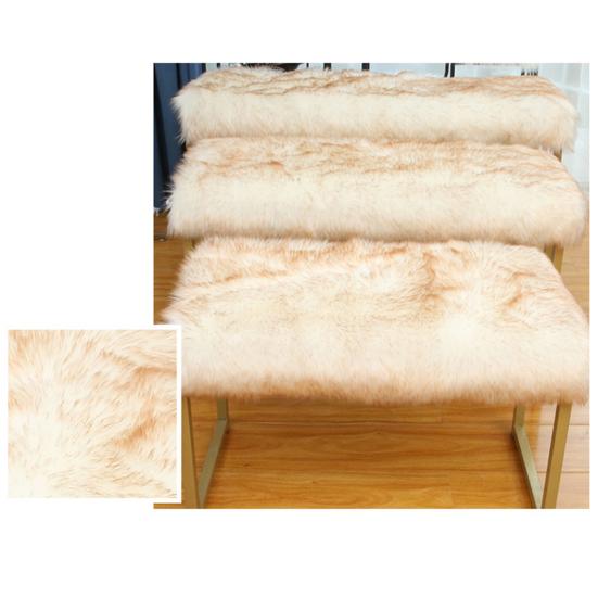 Yousheng Exquisite Workmanship Doormat Wide Application Polyester Faux Fur Sheepskin Simple Area Rug for Home
