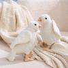 Plush White Pigeon Figurine Soft Toy With Pp Cotton Filling For Kids And Teens