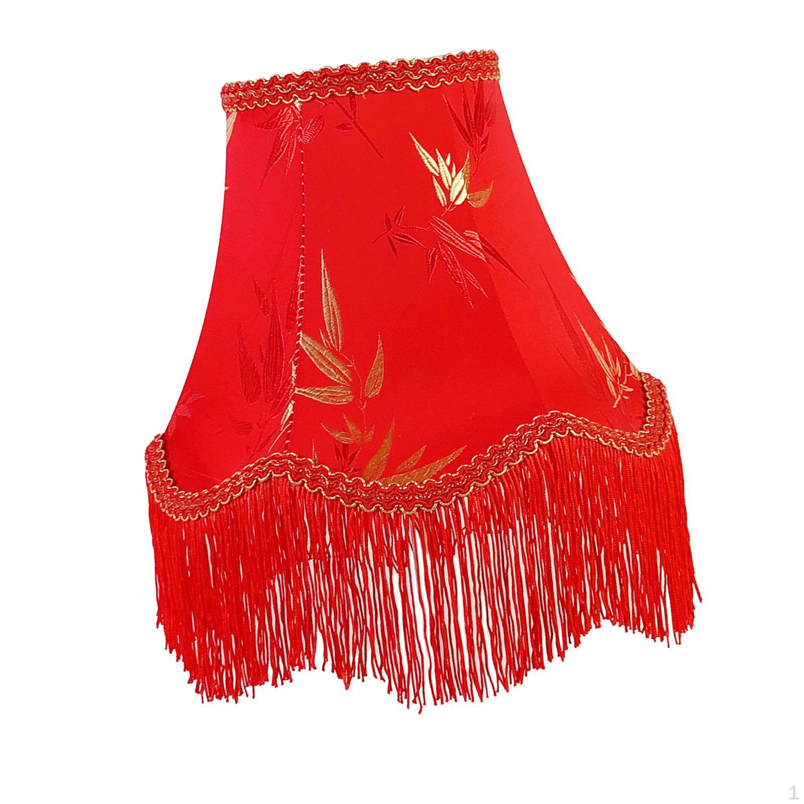 

Прикроватный светильник Абажур с кисточками Ткань Легкие светильники Чехол Настольная лампа Style E