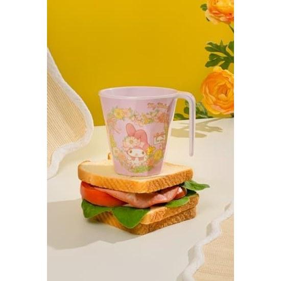 Skater Melamine Tumbler Handle 300ml My Melody Water P Sanrio MTH3-A