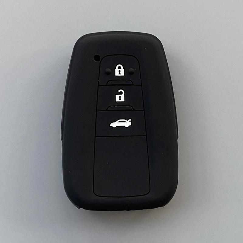 Silicone Car Key Case Cover For Toyota Corolla Prius Camry V70 C-Hr Rav4 Hybrid Highlander Altis Land Cruiser Prado 150 Avalon