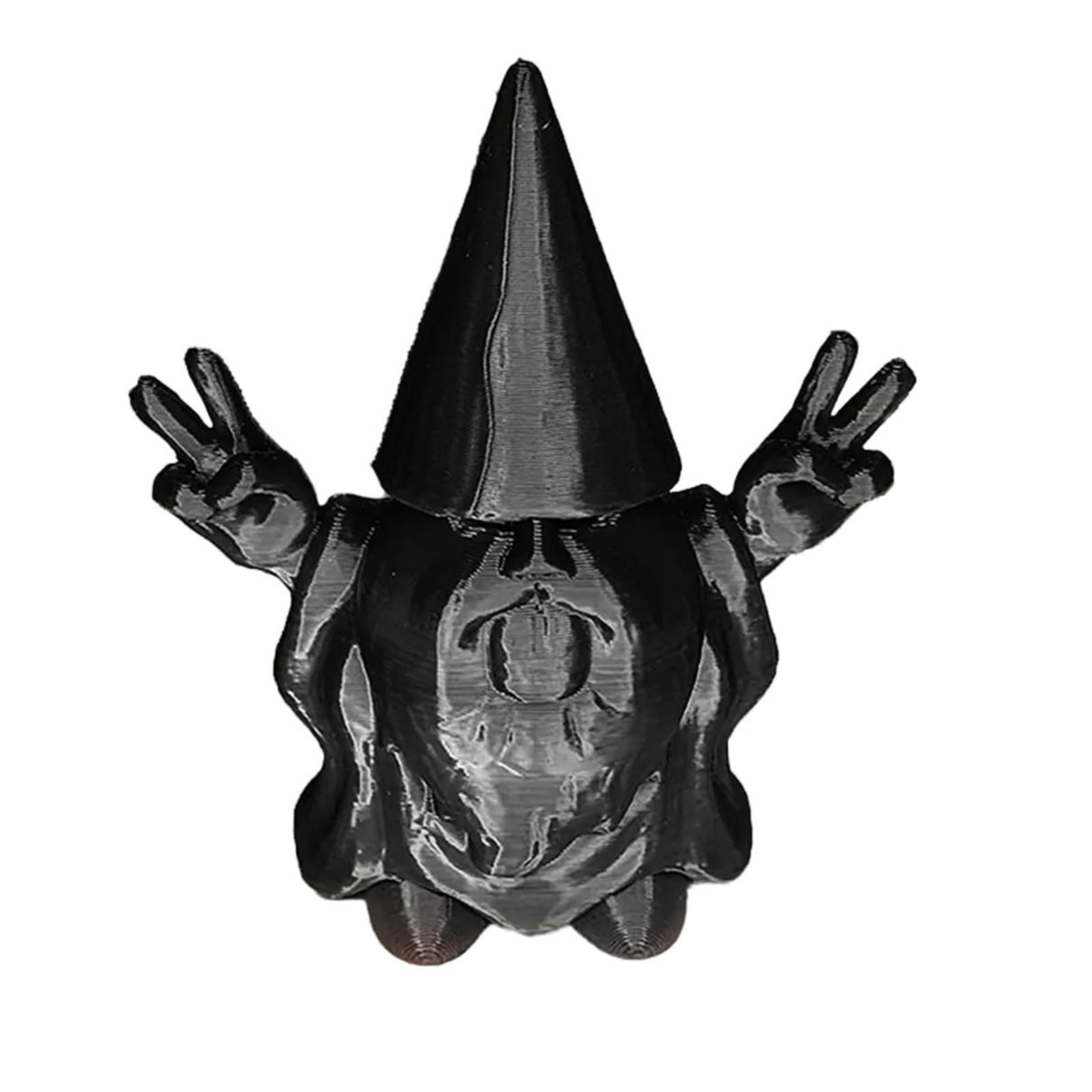 

3D-печатный шарнирный подвижный корпус, уменьшающийся в размерах, забавный подарок, розыгрыш, гном One Size чёрный