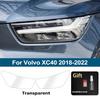 For Volvo XC40 2018-2026 High-Gloss Smoke Black Pre-Cut TPU Car Headlight Protection Film PPF Kit Anti-Scratch Vinyl Wrap Cover