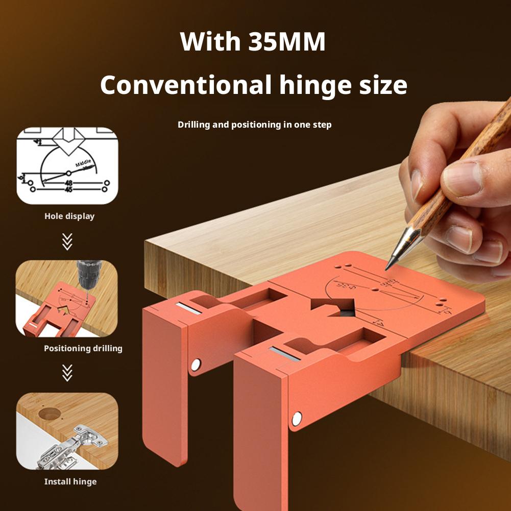 Seam Fixing Plate Cabinet Door Quick Installation Positioning Plate Foldable Fixing Plate Hinge Installation Positioning