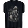 Men's Zombie Skull Undead Horror Pattern T-shirt Summer Style Suitable for Both Men and Women Fashion T-shirt