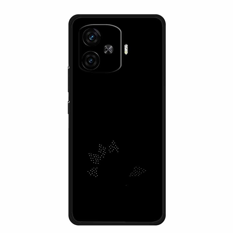 Black Silicone Case For Vivo iQOO Z9 Turbo Plus Case Z 9 Turbo Coque Soft Back Cover For Vivo iQOO Z9 Turbo Phone Case Cartoon