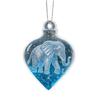 2D Christmas Pendant Elephant Family Souvenir Decoration 2D Christmas Pendant
