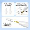 6PCS/Set Wear-Resistant Mixed Pen Tip Set No Delay Continuous Touch Replacement Pencil Tips for Apple Pencil 1/2 USB-C Pro