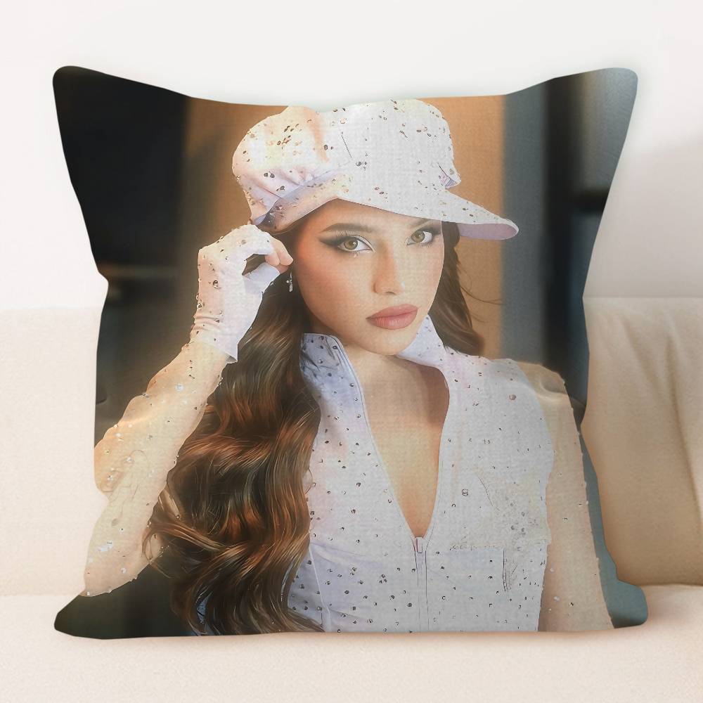 

E-Emilia M-Mernes Personalized Pillow Dust Cover Bedroom Kids Party Decoration Pillowcase Birthday Children Gift 12x12Inch