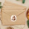 Vintage Weihnachtsaufkleber, Geschenkdekorationsaufkleber, Umschläge, Grußkartenversiegelungen