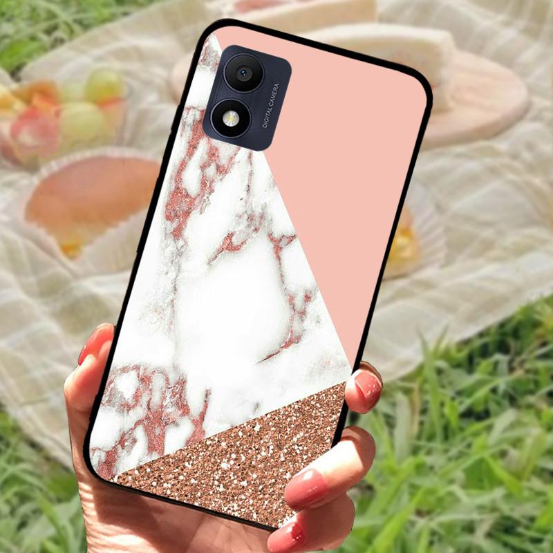 Etui do Alcatel 1B 2022 5031D 5031G Czarne Etui Silikonowe Miękkie TPU Pokrowiec na Telefon Fundas Case Dla Alcatel 1B 2022 5.5" Etui z Zderzakiem