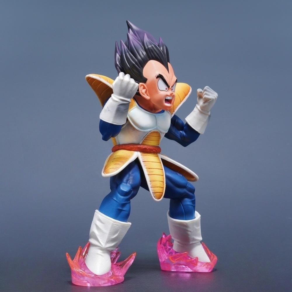 22cm/8.66in Anime Dragon Ball Figure Vegeta Action Figures Pvc Statue Desktop Ornamen Collection Model Toys Gifts Round Sensory Compression Bouncy