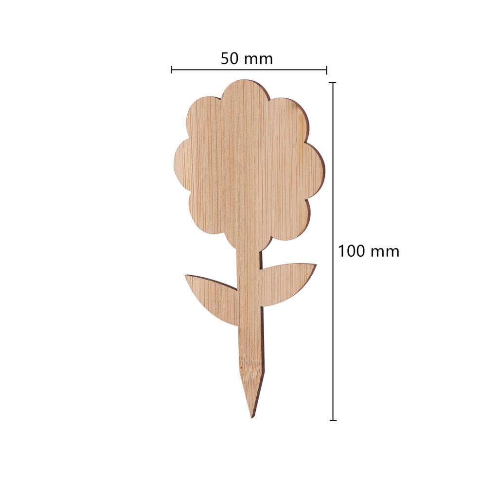 Plant Labels Wooden Plant Sign Tags Multi-Type Bamboo Garden Markers Bonsai Seed Potted Flower Vegetable Succulent Tool 5/50Pcs