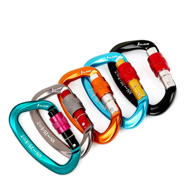 Cross-Border Multifunctional D-Shaped Aluminum Mountaineering Safety Buckle