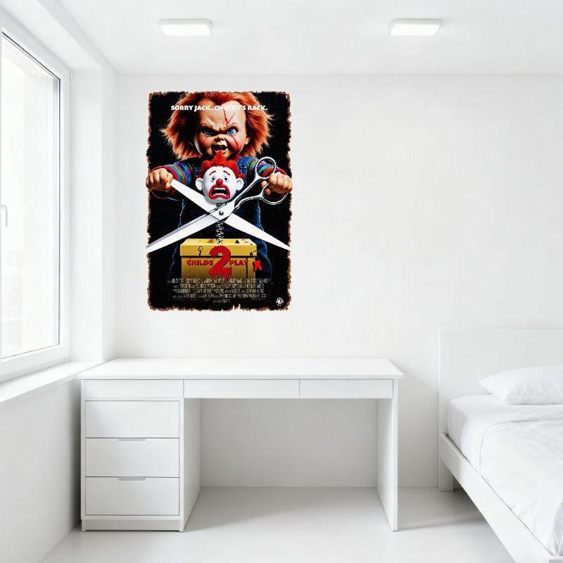 Child's Play 2 Chucky Horror Movie Metal Tin Sign Vintage Wall Decor Home Bar Club Man Cave Art Poster