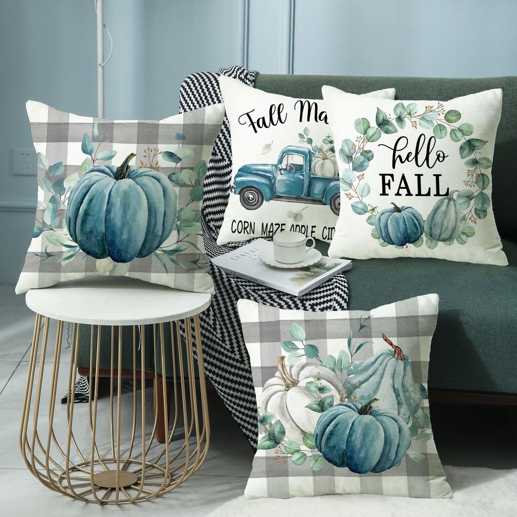 New Autumn Pumpkin Car Linen Pillow Home Furnishings Nordic Sofa Pillow Cover