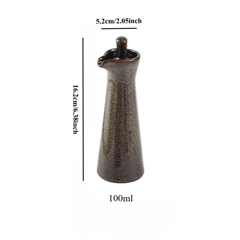 Ceramic Oil Barrel, Household Soy Sauce, Vinegar Oil Bottle, Olive Oil Seasoning Storage Container, Kitchen Accessories