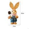 Bunny Figurine, DIY Material Package, Rabbit Statue, Parent Child Cute Easter Gift, Handmade Cartoon