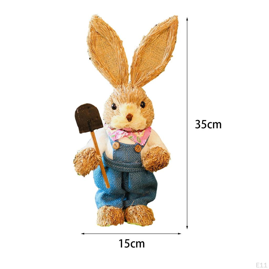 Bunny Figurine, DIY Material Package, Rabbit Statue, Parent Child Cute Easter Gift, Handmade Cartoon