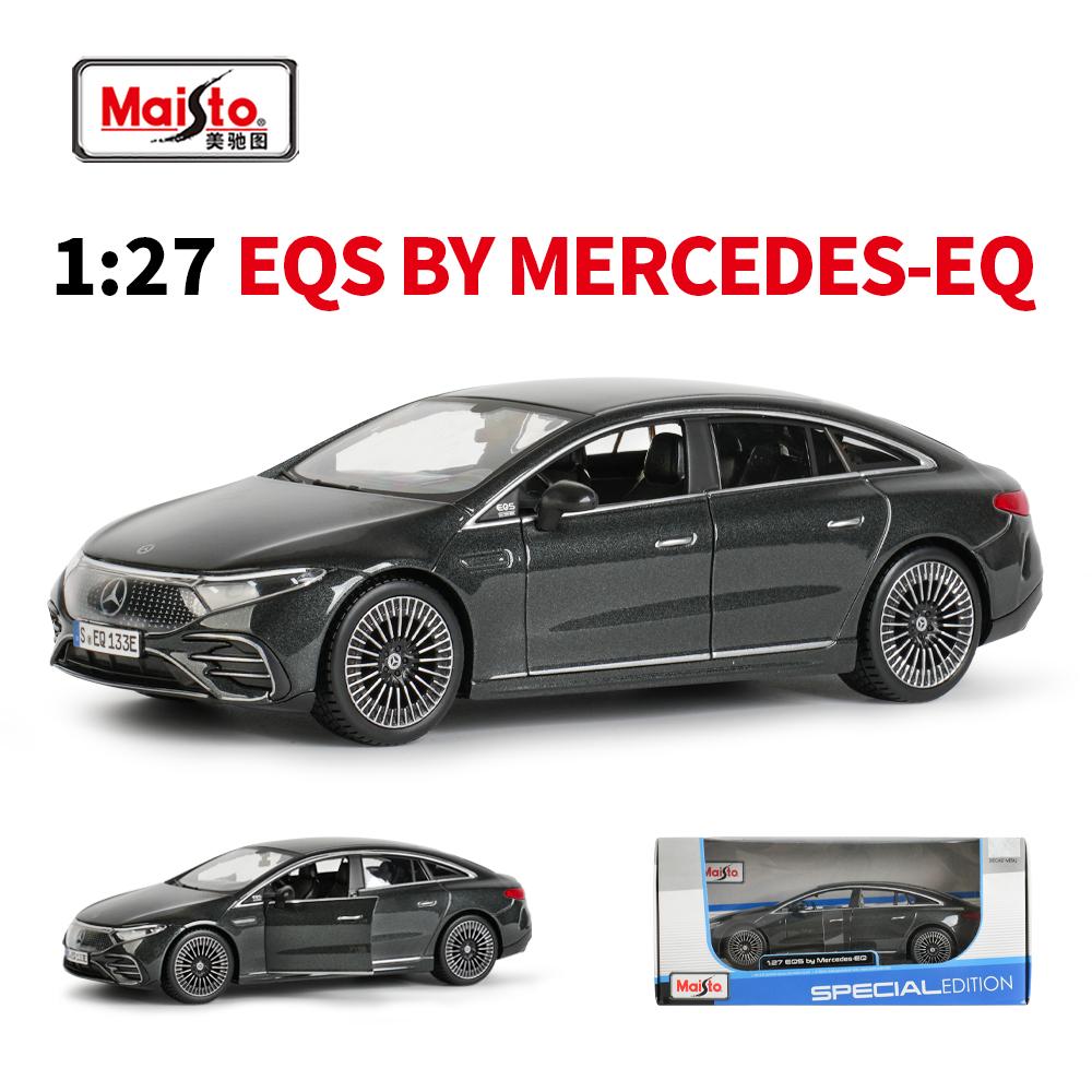 

Maisto 1:27 EQS by Mercedes-EQ Sports Car Static Die Cast Vehicles Collectible Model Car Toys серый