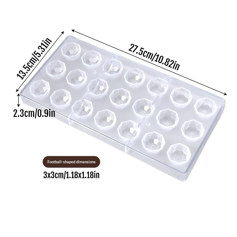 Professionelle Kunststoff-Schokoladenform Transparent Handgemacht Kugel Schokoladenwerkzeuge DIY Kuchenform Dessert Pudding