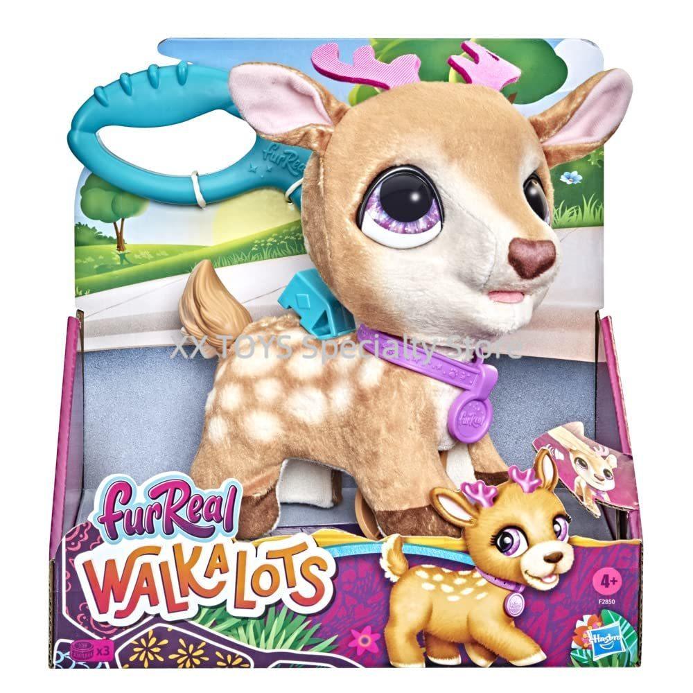 FurReal Walkalots Big Wags Интерактивная электронная плюшевая игрушка питомец Забавные звуки питомца и имитация прыгучей ходьбы Игрушки-питомцы Игрушки для детей