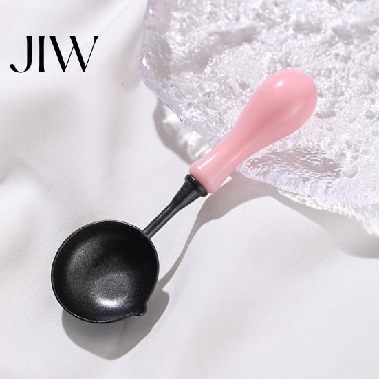 Wax Stamp Accessories Seal Spoon with Ergonomic Handle, Non-Stick Sealing Melting Spoon, Crafting Supplies Warmer for Envelope & Letter Art