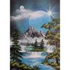 Zimní scénická DIY 5D diamantová malba Plný kulatý vrták Krajina Diamantové vyšívání Sady křížkového stehu Nástěnné umění Domácí dekorace