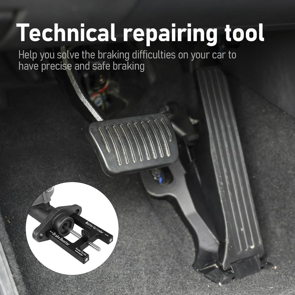 (Upgraded) Brake Adjustment Tool, Brake Booster Rod Adjustment Tool, Brake Booster With Master Cylinder,Pushrod Power For Adjustable Braking Distance