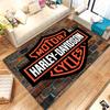 Retro H-Harleys Racing Moto Living Room Non-Slip Area Rug Soft Carpet for Bedroom Kids Playroom Sofa,Home Decor Doormat Gift