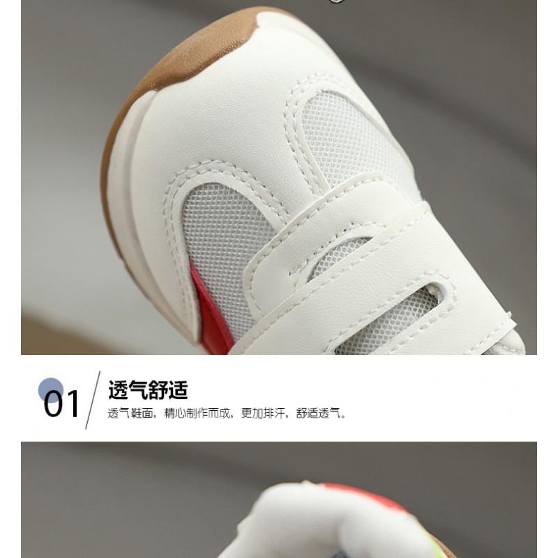 Kids Soft Sole Anti-Slip Toddler Sneakers Boys Girls Lightweight Breathable Walking Shoes Fall