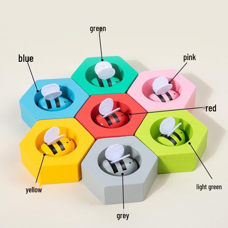 Montessori Bee Bead Toys - Hand-Eye Coordination & Brain Development Aid